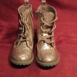 Pink Glitter Toddlers Boots